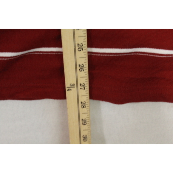 Ben Sherman Red Polo Shirt Striped Casual Size XL - Picture 4 of 8